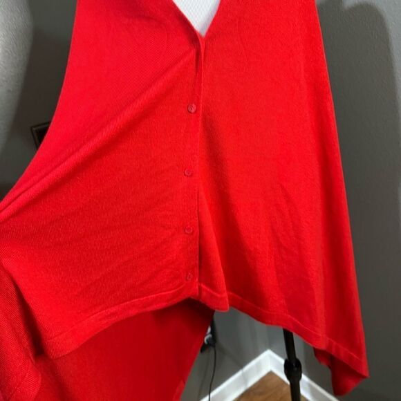 IMAN Soft N' Chic Multi-Wear Sweater Knit Wrap - 779-020 Red NEW poncho - Picture 6 of 15